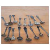 Lot of (16) 222-grams (total) 830 Sterling Silver Souvenir Spoons