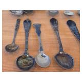 Lot of (16) 222-grams (total) 830 Sterling Silver Souvenir Spoons