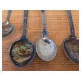 Lot of (16) 222-grams (total) 830 Sterling Silver Souvenir Spoons