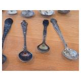 Lot of (16) 222-grams (total) 830 Sterling Silver Souvenir Spoons