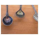 Lot of (16) 222-grams (total) 830 Sterling Silver Souvenir Spoons