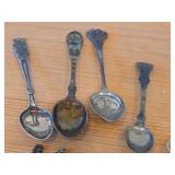 Lot of (16) 222-grams (total) 830 Sterling Silver Souvenir Spoons