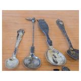 Lot of (16) 222-grams (total) 830 Sterling Silver Souvenir Spoons