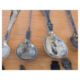 Lot of (16) 222-grams (total) 830 Sterling Silver Souvenir Spoons