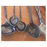 Lot of (18) 212-grams (total) 830 Sterling Silver Souvenir Spoons