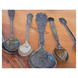 Lot of (18) 212-grams (total) 830 Sterling Silver Souvenir Spoons