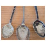 Lot of (18) 212-grams (total) 830 Sterling Silver Souvenir Spoons