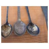 Lot of (17) 226-grams (total) 830 Sterling Silver Souvenir Spoons