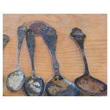 Lot of (17) 226-grams (total) 830 Sterling Silver Souvenir Spoons