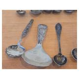 Lot of (16) 192-grams (total) 830 Sterling Silver Souvenir Spoons