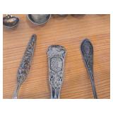 Lot of (16) 192-grams (total) 830 Sterling Silver Souvenir Spoons