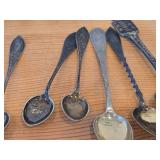Lot of (16) 192-grams (total) 830 Sterling Silver Souvenir Spoons