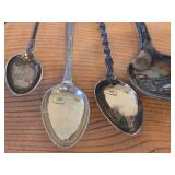 Lot of (16) 192-grams (total) 830 Sterling Silver Souvenir Spoons