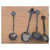 Lot of (16) 192-grams (total) 830 Sterling Silver Souvenir Spoons