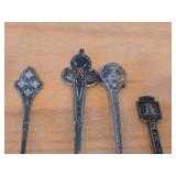 Lot of (16) 192-grams (total) 830 Sterling Silver Souvenir Spoons