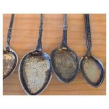 Lot of (16) 192-grams (total) 830 Sterling Silver Souvenir Spoons