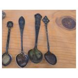 Lot of (16) 192-grams (total) 830 Sterling Silver Souvenir Spoons