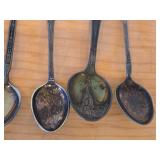 Lot of (16) 192-grams (total) 830 Sterling Silver Souvenir Spoons