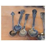 Lot of (14) 218-grams (total) 830 Sterling Silver Souvenir Spoons
