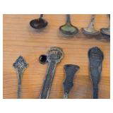 Lot of (14) 218-grams (total) 830 Sterling Silver Souvenir Spoons