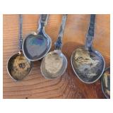 Lot of (14) 218-grams (total) 830 Sterling Silver Souvenir Spoons