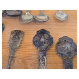 Lot of (14) 218-grams (total) 830 Sterling Silver Souvenir Spoons