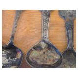 Lot of (14) 218-grams (total) 830 Sterling Silver Souvenir Spoons