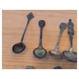 Lot of (14) 218-grams (total) 830 Sterling Silver Souvenir Spoons
