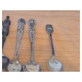 Lot of (14) 218-grams (total) 830 Sterling Silver Souvenir Spoons