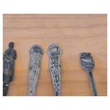 Lot of (14) 218-grams (total) 830 Sterling Silver Souvenir Spoons