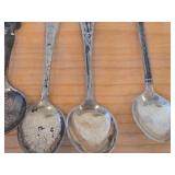 Lot of (14) 218-grams (total) 830 Sterling Silver Souvenir Spoons