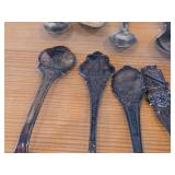 Lot of (12) 226-grams (total) 830 Sterling Silver Souvenir Spoons