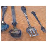 Lot of (12) 226-grams (total) 830 Sterling Silver Souvenir Spoons