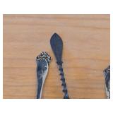 Lot of (12) 226-grams (total) 830 Sterling Silver Souvenir Spoons