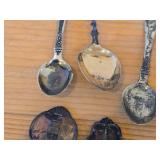 Lot of (12) 226-grams (total) 830 Sterling Silver Souvenir Spoons