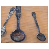 Lot of (12) 226-grams (total) 830 Sterling Silver Souvenir Spoons