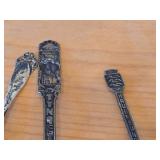 Lot of (12) 226-grams (total) 830 Sterling Silver Souvenir Spoons