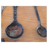 Lot of (12) 226-grams (total) 830 Sterling Silver Souvenir Spoons