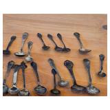Lot of (17) 226-grams (total) 830 Sterling Silver Souvenir Spoons