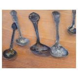 Lot of (17) 226-grams (total) 830 Sterling Silver Souvenir Spoons