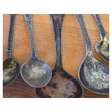 Lot of (17) 226-grams (total) 830 Sterling Silver Souvenir Spoons
