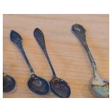 Lot of (17) 226-grams (total) 830 Sterling Silver Souvenir Spoons