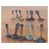 Lot of (12) 200-grams (total) 830 Sterling Silver Souvenir Spoons