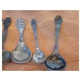 Lot of (12) 200-grams (total) 830 Sterling Silver Souvenir Spoons