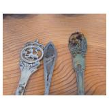 Lot of (12) 200-grams (total) 830 Sterling Silver Souvenir Spoons