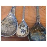 Lot of (12) 200-grams (total) 830 Sterling Silver Souvenir Spoons