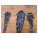 Lot of (12) 200-grams (total) 830 Sterling Silver Souvenir Spoons