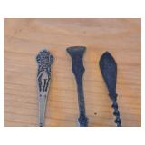 Lot of (12) 200-grams (total) 830 Sterling Silver Souvenir Spoons