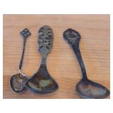 Lot of (12) 200-grams (total) 830 Sterling Silver Souvenir Spoons