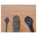 Lot of (12) 200-grams (total) 830 Sterling Silver Souvenir Spoons